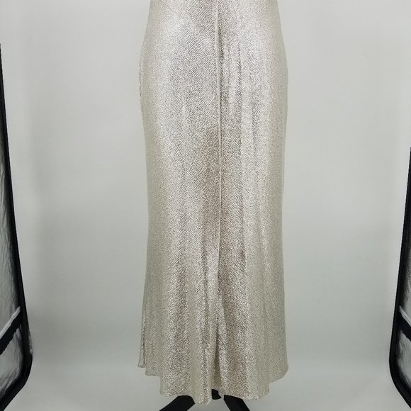 Ralph Lauren Flutter Sleeve Evening Dress 6 & 12 - Picture 10 of 13